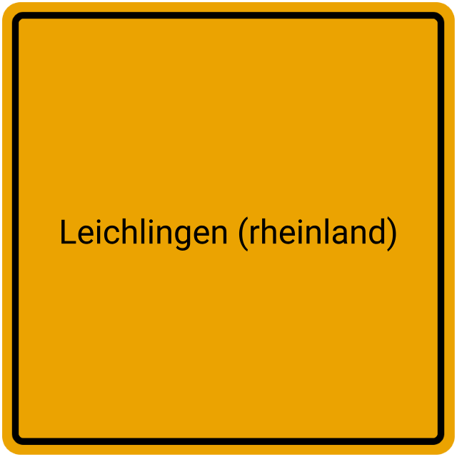 Meldebestätigung Leichlingen (Rheinland)